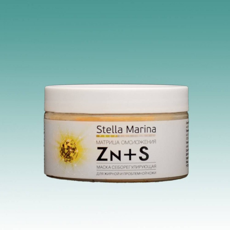 Маска себорегулирующая «Zn+S» для жир. и проблемной кожи 250мл