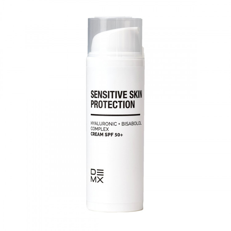 Защитный крем SPF 50+ с гиалуроновой кислотой и бисабололом для чувствительной кожи